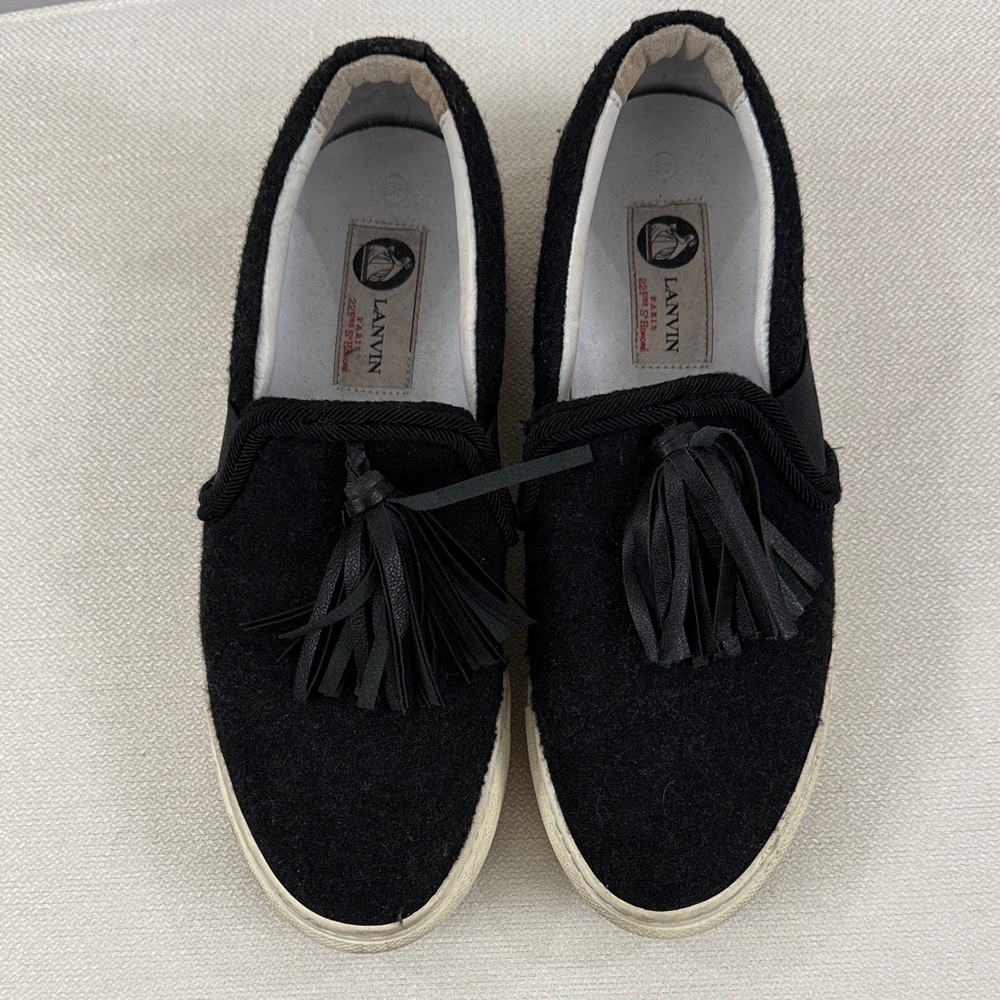 Lanvin women’s Black Tassel Sneakers